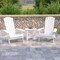 Flash Furniture White Side Table and 2 Folding Adirondack Chairs JJ-C14505-2-T14001-WH-GG - alternate 1